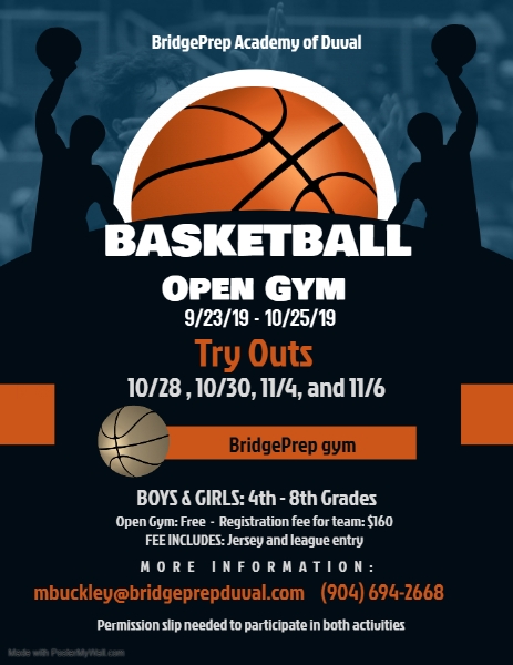 Basketball Open Gym And Tryouts Have Been Scheduled
