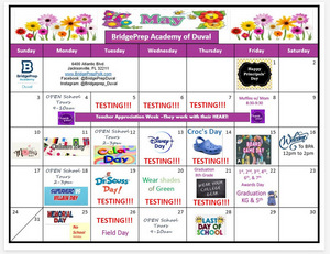 ✨May 2026 Activity Calendar ✨