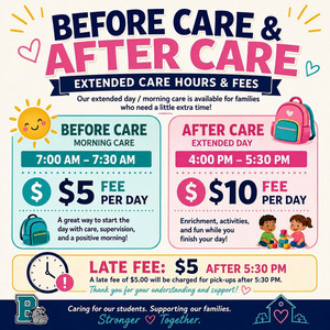 Before Care & After Care Information!