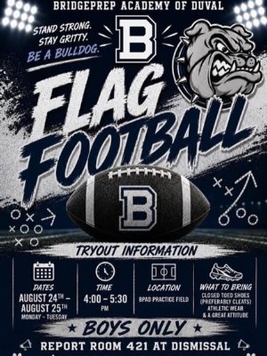 Flag Football Tryouts ( 5th -8th Grade Boys Only)